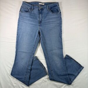 Levi's 725 High Rise Bootcut Jeans Womens 31 Blue Denim Stretch Casual